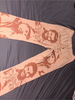 Asaali Brown and Tan Sweatpants